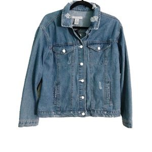 SALE‼️ NWT Crave Fame Dark Wash Denim Jacket